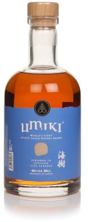 Umiki Japanese Whisky | 50cl | 46% ABV | Ocean Fused Premium Japanese Whisky | Aged in Japanese Pine | Vanilla, Floral Sweetness Interlaced with Salted Caramel Notes | Best Enjoyed Neat or Over Ice
