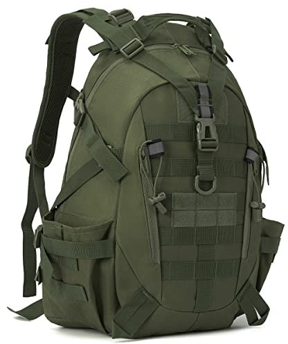 ETWBO Military Tactical Backpack 35L Large Army Rucksacks Molle Bug Out Bag Assault Pack for Outdoor Camping Trekking Hunting Hiking Laptop Daypack(Green)
