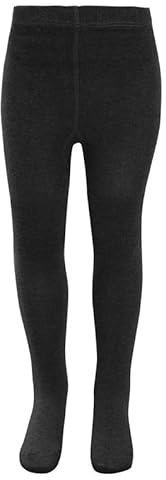 KAV Girls Tights - Pack of 1 Simple and Smooth Cotton Tights for Children - Skin-Friendly Bottoms Tights for Everyday Casual Wear, Indoor and Outdoor