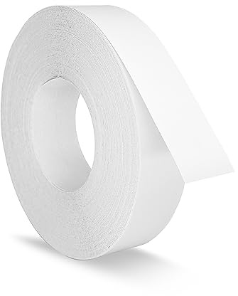 White Melamine Edge Banding 40 mm x 15 m - Pre Glued Strong Adhesive, Easy Application - Flexible and Durable White Edging Tape