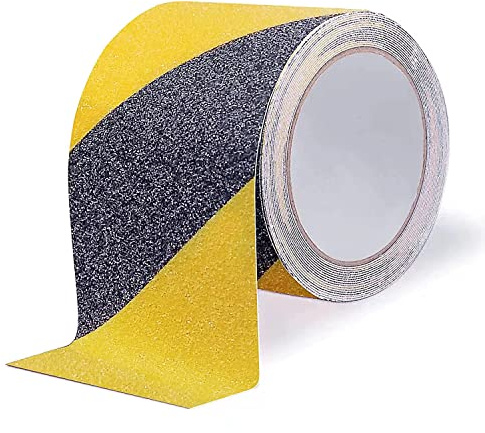Non Slip Tape, 4 inch x 60 feet, Non Skid Safety Tape for Steps Outdoor Waterproof, Heavy Duty Grip Tape for Concrete Floors, Yellow