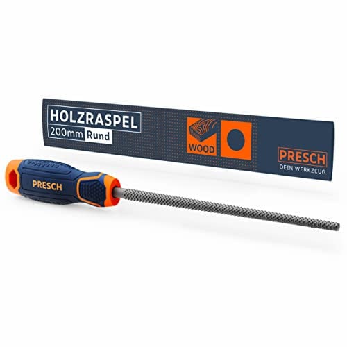 Presch Raspa per legno rotonda 200 mm - Raspa di alta qualità con taglio circolare H2 per la lavorazione di curve in legno duro o tenero, Lima per legno professionale