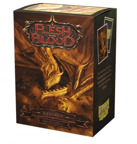 Dragon Shield | Flesh & Blood Art Sleeves | 100 CT - Smooth & Tough Premium TCG Sleeves | Compatible with Pokemon, One Piece & Magic the Gathering | Kyloria