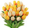 N&T NIETING Artificial Tulips Flowers, 12Pcs Fake Tulip Real Touch Latex Faux Tulips Flowers Bouquet for Wedding Floral Arrangements Mother's Day Easte Home Decoration(Mix Yellow)