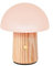 Gingko 7 Farbwechsel RGB Alice Pilzlampe, Langlebiger Akku, USB-C Aufladung, 3 Leuchtmodi, FSC zertifiziertes Holz mit Milchglas, Touch-Button-Steuerung (Mini, White Ash)
