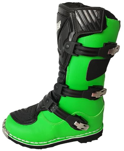 WinNet Stivali Stivaletti per Mini Moto da fuori Strada Cross quad enduro da bambino bimbo (39)