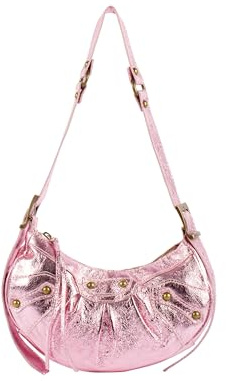 MAHISHA Schultertasche aus Metallic-leder Schultertasche aus Metallic-Leder