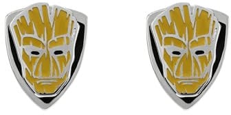 Disney Marvel Stainless Steel Silver and Brown Groot Earrings E600214L