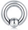FECTAS PA Ring Prince Albert Piercing Unverlierbare Perlenringe Spring Action CBR Monster Screwball Rings 2G 12mm Chirurgenstahl Körperschmuck für Männer Frauen
