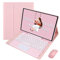 VLEAQC Keyboard Case for Samsung Galaxy Tab S9 Ultra 2023/ S8 Ultra 2022 14.6 Inch, Detachable Wireless Touch Keyboard & Mouse, Protective Case with Pen Holder,Pink