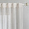 MYSKY HOME Gardinen Vorhänge Wohnzimmer Gardine Boho Vorhang Rückseitenlasche 2er Set Gardine Leinenoptik Halbtransparent Falten Curtains for kinderzimmer, H 245 x B 140 cm, Beige