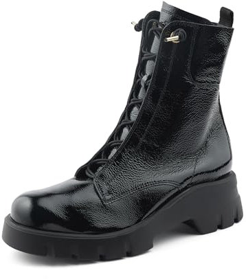 Paul Green Damen Schnürstiefelette, Frauen Schnürstiefeletten,halbstiefel,Kurzstiefel,uebergangsschuhe,uebergangsstiefel,Schwarz (Black),41 EU / 7.5 UK