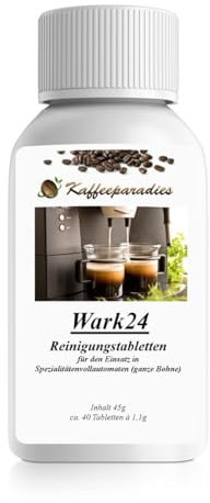 Wark24 40 Reinigungstabletten für Kaffeevollautomaten und Kaffeemaschinen, entfernt Kaffeefette und Rückstände, universell einsetzbar, verbessert den Kaffeegenuss