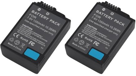 2 Pack EN-EL25 Battery, 7.6V 1350mah Rechargeable Camera Battery Replacement, for Z30, Z50, ZFC