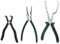 QWORK® 3 Stück Kraftstoffleitung Zangen Set, 9 Zoll Schlauchklemmenzange, Zange aus Kohlenstoffstahl, für Auto