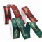 MORAINJAY 5 Yards Ruban Noel,2 Rouleaux 16mm Ruban Cadeau de Noël,Ruban de Noel Vert/Rouge avec Motif de Noël,Ruban Cadeau Emballage Noel pour Emballer Cadeaux Noël(D)