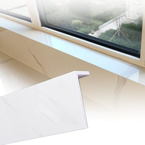 Hogar Cubierta de Repisa de Ventana Impermeable Protector de Alféizar de Ventana Acrílico Revestimiento para Alféizar de Ventana L 40-160 CM Fácil De Instalar para Interiores Exterior Decoración(60x30