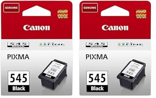 Canon Tinte - PG-545 Original-Tintenpatrone Schwarz - (1 x Patrone) - Kompatibel PIXMA Druckern (Packung mit 2)
