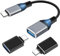 Evavii Adapter USB C auf USB 3 Stücke OTG Adapter Thunderbolt 4/3 auf USB3.0 Kompatibel mit iPhone 15/16 Pro, iPad Pro 2020, MacBook Air/Pro, Galaxy S24/S23/S22 Ultra, Huawei P70/P50