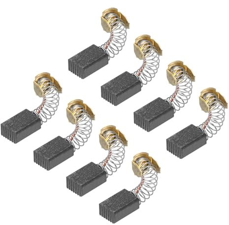 PATIKIL Carbon Brushes 12x8.5x5.5mm for Electric Motors Power Tool Rotary Tool Table Saw Spare Part Repair, 8 Pack