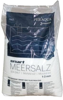 Sel de mer intelligent - Grain de 1 à 2 mm - Pour une utilisation en combinaison avec les systèmes d'électrolyse au sel dans les installations de piscine - Sac de 25 kg