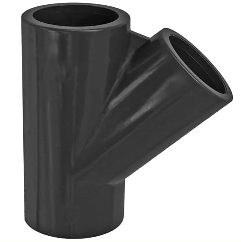 Klebe Fitting T Stück 45° Grad Abzweig aus Kunststoff für 32mm PVC Rohr Außendurchmesser i-i-i 3 Muffen zum Verkleben Druck PN16 Bar Verteiler Kupplung Anschluss Verbinder