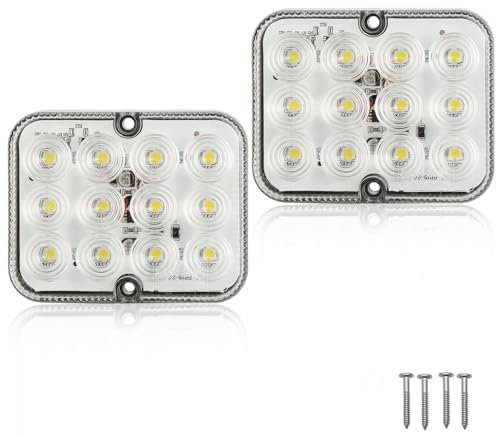 ETUKER 2x Ruckfahrscheinwerf Anhänger LED 12v/24v Rückfahrlicht mit Zulassung Wasserdicht