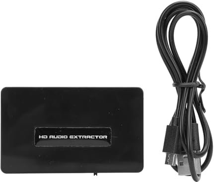 Lvifloae 4K Extractor de Sonido Splitter HDMI Bluetooth Audio Extractor Splitter HD a HD BT 5.0 SPDIF Convertidor de Audio de 3.5 mm para Altavoces PC Laptop TV de Cine en casa