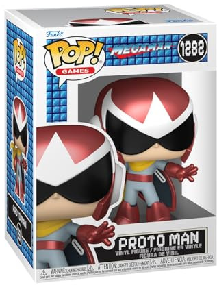 Funko POP! Games: Mega Man - Proto Man | Offizieller Fanartikel und Merch - Vinyl Sammelfigur als Regal Deko - Geschenkidee zum Geburtstag für Fans und Sammler