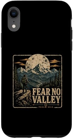 Carcasa para iPhone XR Fear No Valley Salmo 23 4 Cristiano Senderismo Fe