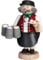 Seiffener Volkskunst | Räuchermännchen Erzgebirge | Gemütliche Typen 18 cm | Räucherfigur | Erzgebirgische Volkskunst | 12669 | Wirt