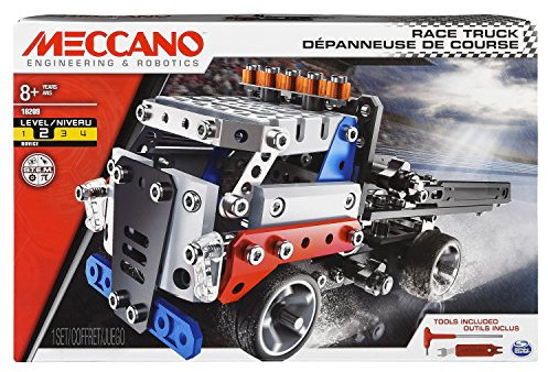 MECCANO 6042088 Themenset Large - Rennlaster - Konstruktionsspielzeug - Modellbau - Bauen mit Werkzeug