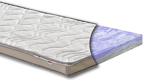 XXL Duo Topper 12cm – 100x200 cm – Härtegrad wendbar H3/H4 mittel/fest – Matratzenauflage für alle Betten – extra hoher Komfort – Bezug abnehmbar & waschbar