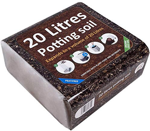 GreenBrokers C1161 20Ltr Organic All Purpose Potting Compost Enriched with Nutrients-Expands