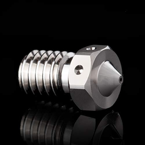 1 x M6 beschichtete Kupferdüse, 0,4 mm, langlebig, antihaftbeschichtet, hohe Temperatur, für 1,75 mm V6 Hottend Prusa I3 MK3 MK3S Prusa Mini BLV MGN Cube 3D-Drucker (0,4 mm).