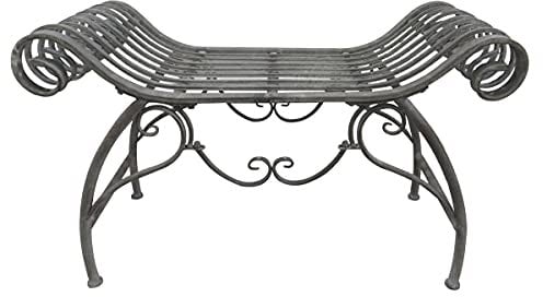 LINDER EXCLUSIV Eisenbank Bank Gartenbank Sitzbank Eisen Gartenmöbel antik grau