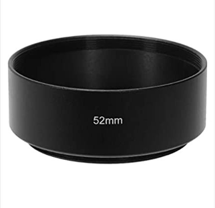52MM PARALUCE METALLO standard metal lens hood allluminio parasole 52 MM compatibile con Canon Fujifilm Nikon Olympus Panasonic Samsung Pentax Sigma Tamron Tokina Sony obiettivo