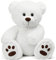 LotFancy Teddybär Kuscheltier 50cm, Plüschtier Stofftier Teddy, Süßes Geschenk für Kinder Mädchen Freundin, Geburtstag, Valentinstag, Schwarz, Weiß