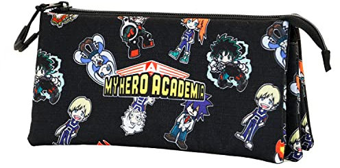 My Hero Academia Chibi-ECO Dreifach Federmäppchen, Schwarz