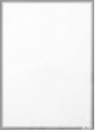 Durable Info Pocket A3 Sign | Attaches Via Static Cling | Removeable and Reusable | Ideal for Car and Shop Windows | Pack of 5 Grey Frames | UV and Heat Resistant Display Frames for Glass Surfaces, For Retail Shop and Car Windows, Made in Poland