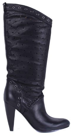 GUESS Stivali scivolare stivali tacchi (EUR 36, Nero)