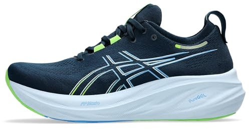 ASICS Herren Gel-Nimbus 26 Sneaker, French Blue Electric Lime, 44 EU