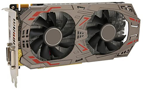 Zunate Für GeForce GTX 950-Grafikkarte, 2 GB GDDR5 128-Bit-Spielgrafikkarte Für PC-Computer, HDMI, PCI Express 3.0 X16, Dual-Lüfter, Dual-Kupferrohr, Schnelle Wärmeableitung