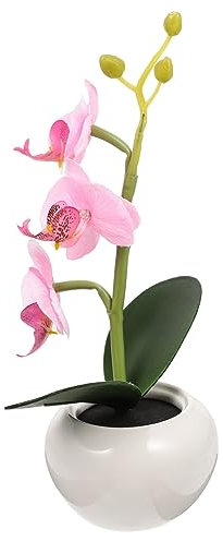 HOMSFOU 1stk Orchideen Künstliche Blumen Beleuchtete Künstliche Orchideenblüte Blumenlichter Fälschung Led-schreibtischlampen Blumen Anzünden Led-blumenlicht Hochzeit Leuchter