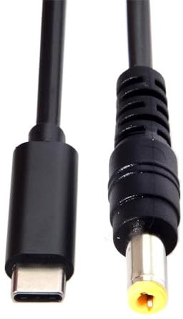 NFHK Type C USB-C Input to DC 5.5 * 2.5mm Power PD Charge Cable for Laptop Notebook