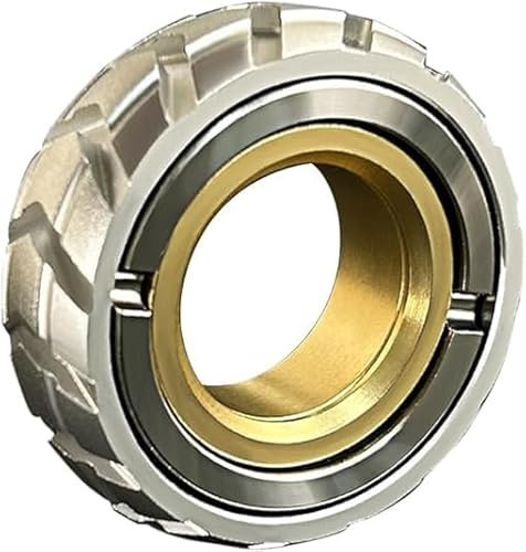Dual Function Stainless Steel Motorcycle Tire Fidget Ring, Fidget Rings Anxiety Toys Anxiety Relief Ring Toys, Mens Spinner Ring ( Color : C )