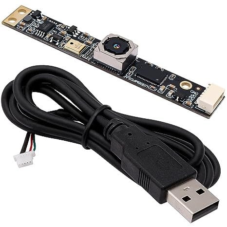 G 8MP USB-Kameramodul mit Mikrofon, Autofokus, PC-Kamera für Computer, 4K-Lightburn-Kamera für Lasergravierer, Mini-Autofokus-Webcam-Board, CCTV-USB-Überwachungskamera für Raspberry Pi Laptop