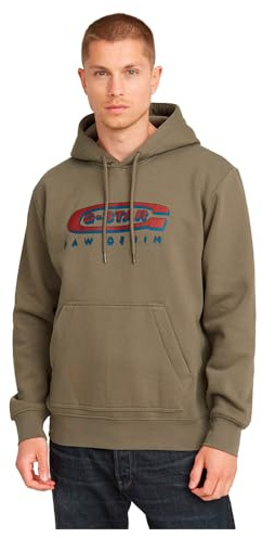 G-Star Herren Old Skool Logo Hooded Sweat Hooded Sweatshirt (1er Pack)