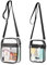 Aucuu Transparente Umhängetasche,PVC Durchsichtige Tasche mit Verstellbarem Riemen,Wasserdichte Durchsichtige Umhängetasche für Konzerte,Sportveranstaltungen,Shopping,Reisen,Großes und Klein