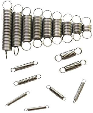 Metal Springs 10Pcs 304 Stainless Steel Expand Spring Dual Hook Mini Tension Spring Wire Dia 0.3mm 0.4mm 0.5mm OD 3mm 4mm Metal Springs(10mm( 10Pcs),3MM_0.3MM)